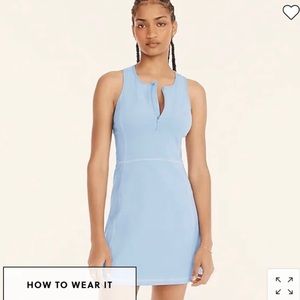 NWT J Crew Cloudstretch Half Zip Sports Dress